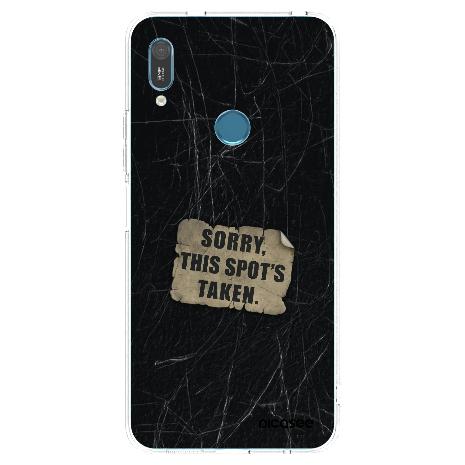 Picasee átlátszó szilikon tok az alábbi mobiltelefonokra Huawei Y6 2019 - SORRY