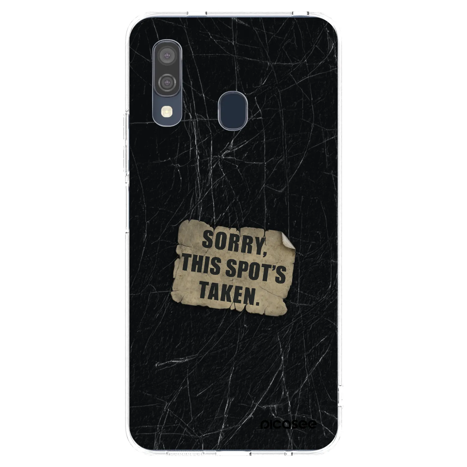 Picasee átlátszó szilikon tok az alábbi mobiltelefonokra Samsung Galaxy A40 A405F - SORRY