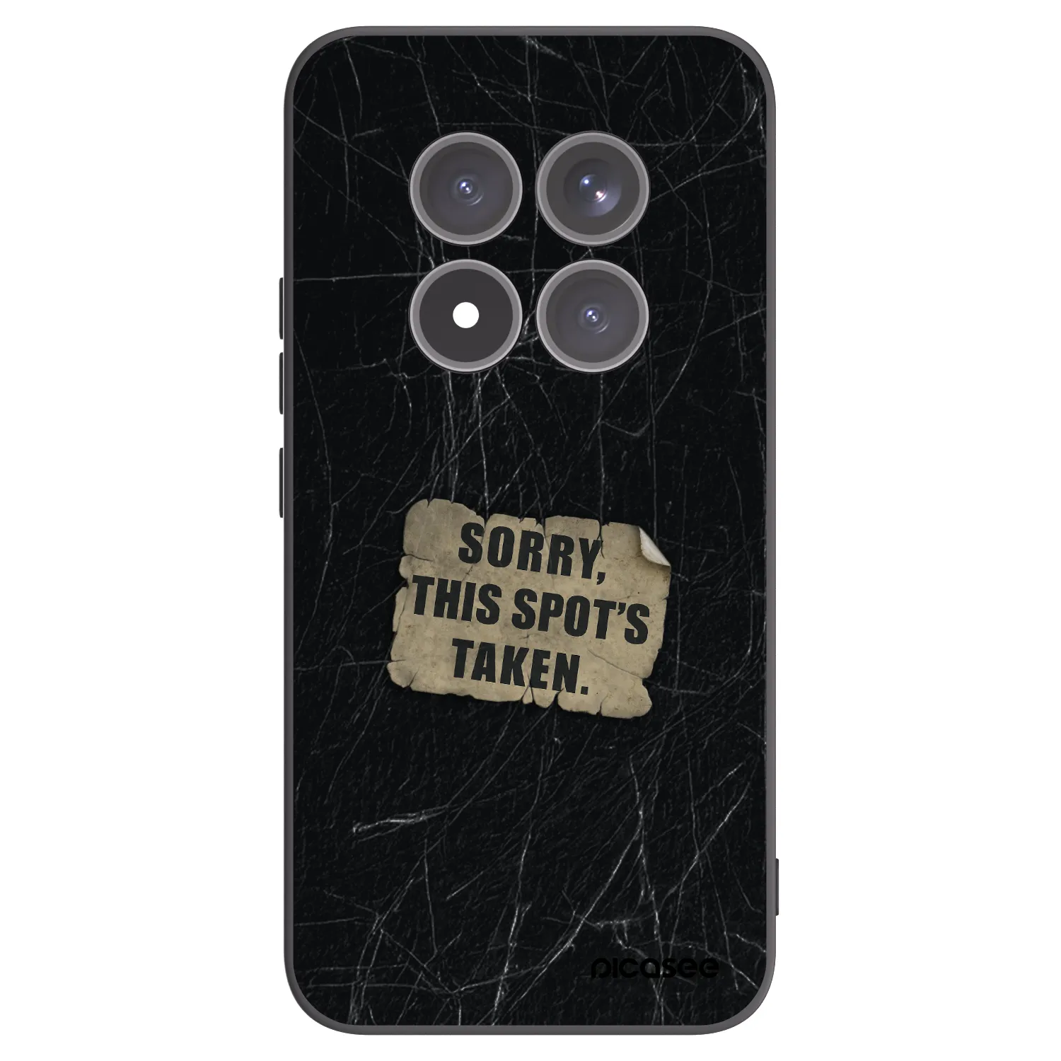 Picasee fekete szilikon tok az alábbi mobiltelefonokra Xiaomi Redmi Note 15 Pro+ - SORRY