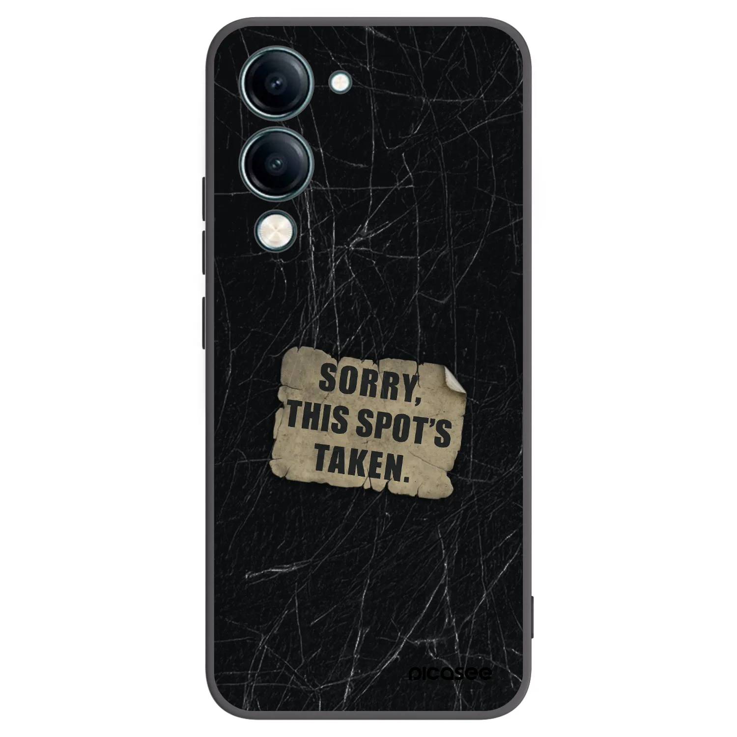 Picasee fekete szilikon tok az alábbi mobiltelefonokra Vivo Y29s 5G - SORRY