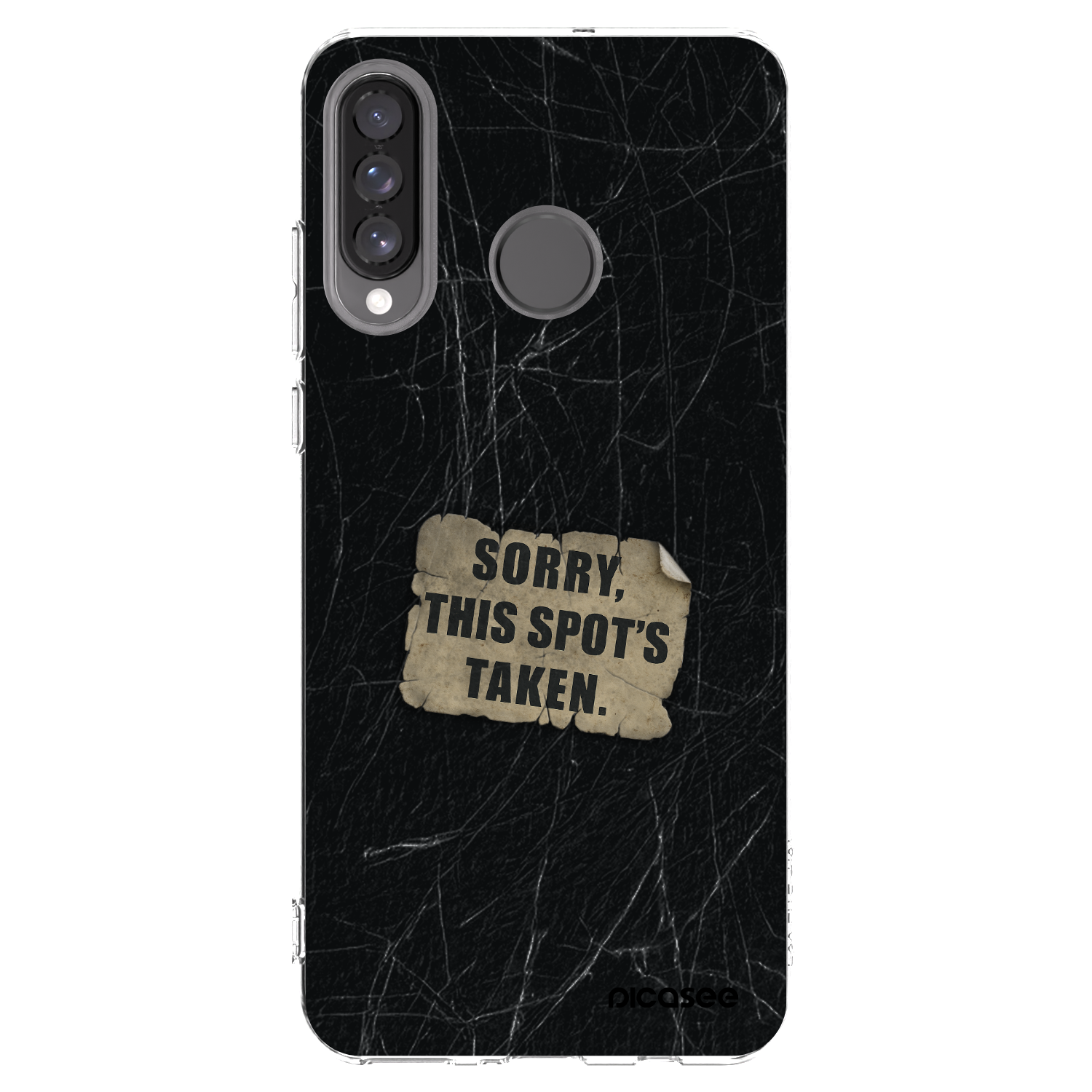 Picasee átlátszó szilikon tok az alábbi mobiltelefonokra Huawei P30 Lite - SORRY