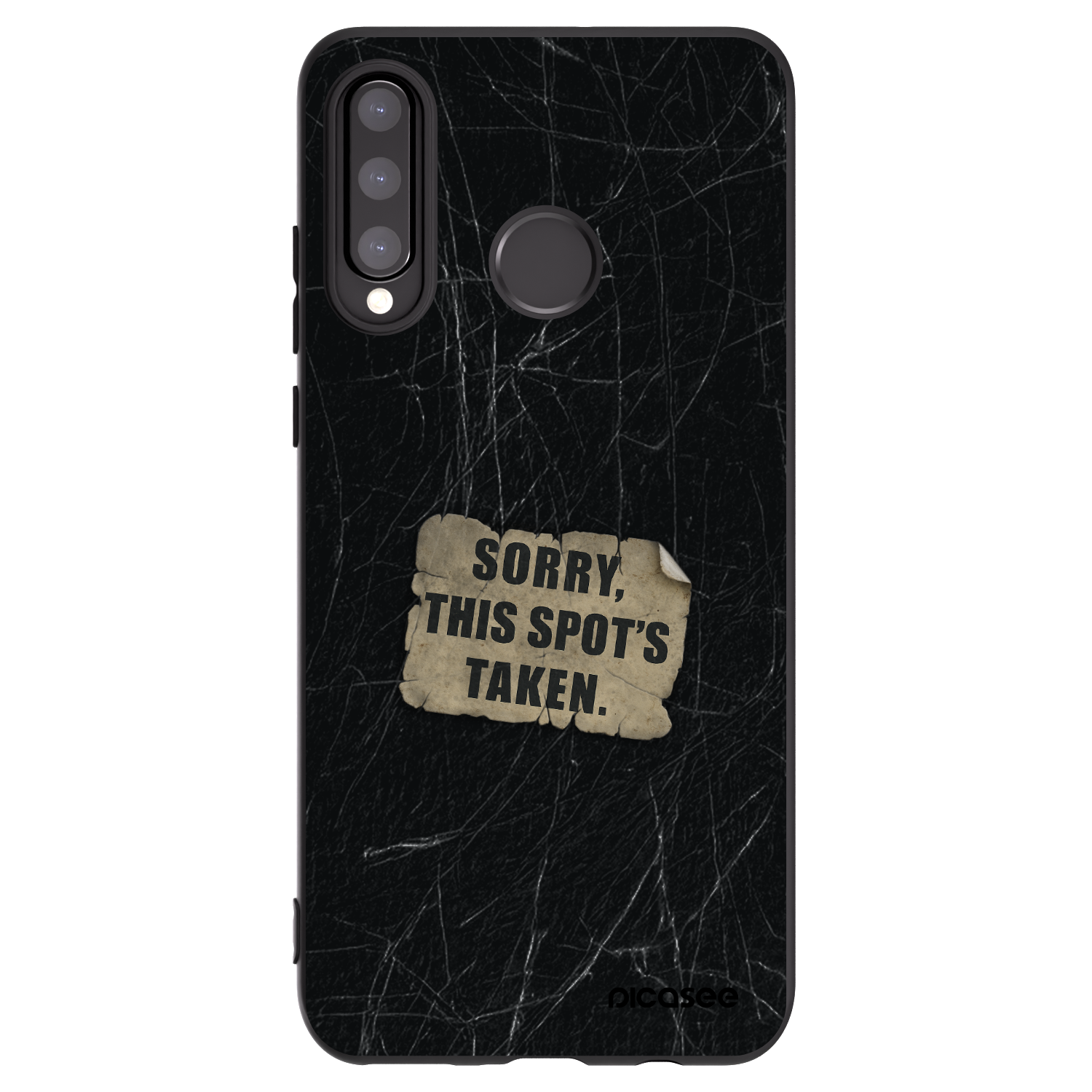 Picasee fekete szilikon tok az alábbi mobiltelefonokra Huawei P30 Lite - SORRY