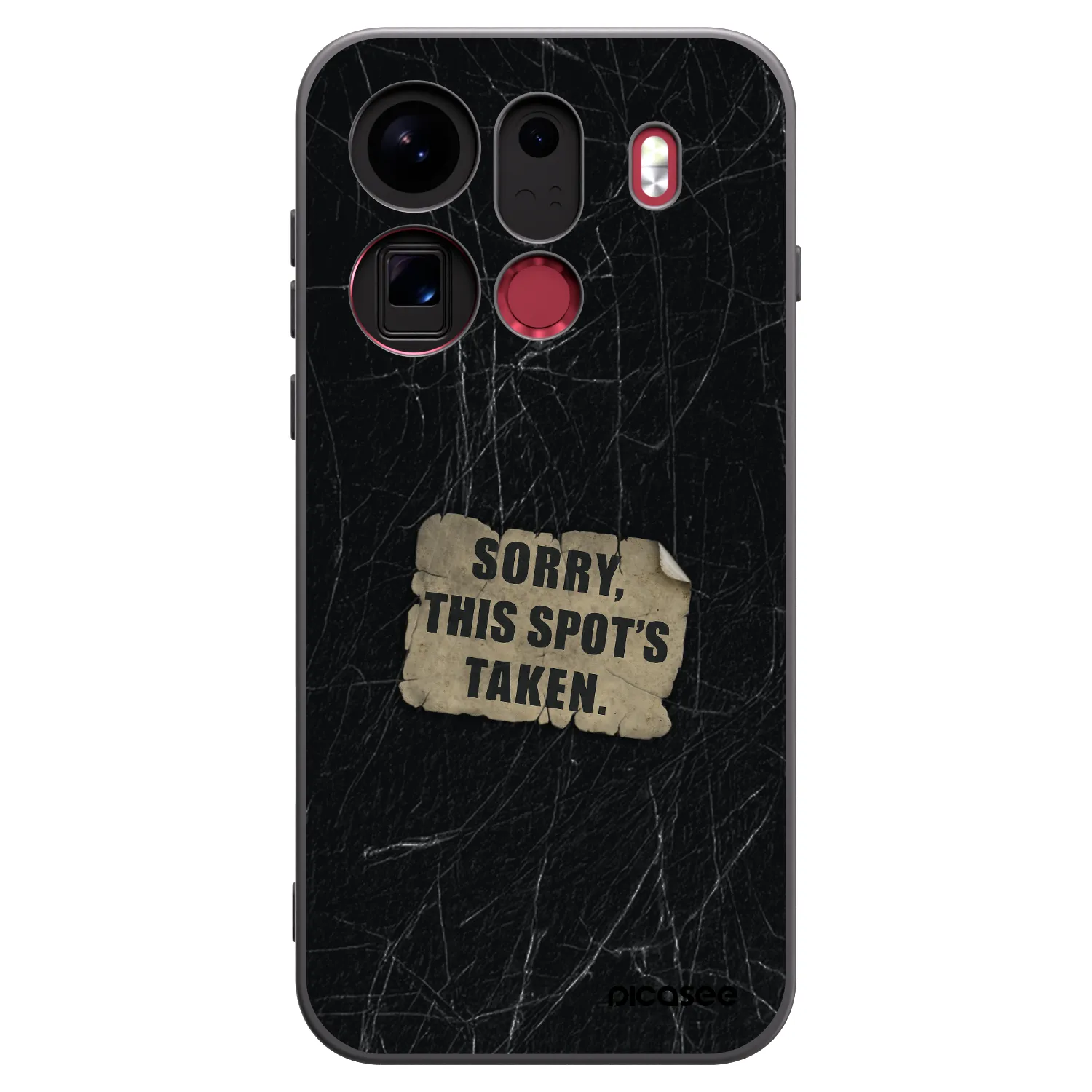 Picasee fekete szilikon tok az alábbi mobiltelefonokra OPPO Find X9 Pro - SORRY