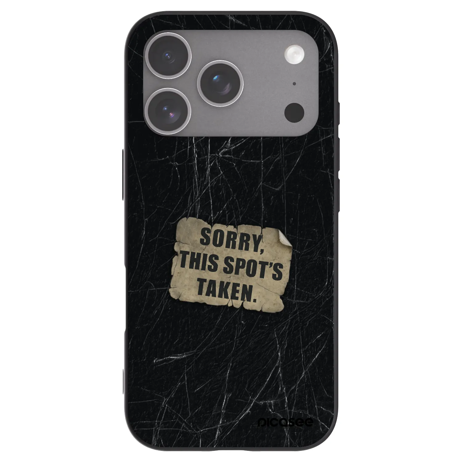 Picasee fekete szilikon tok az alábbi mobiltelefonokra Apple iPhone 18 Pro - SORRY