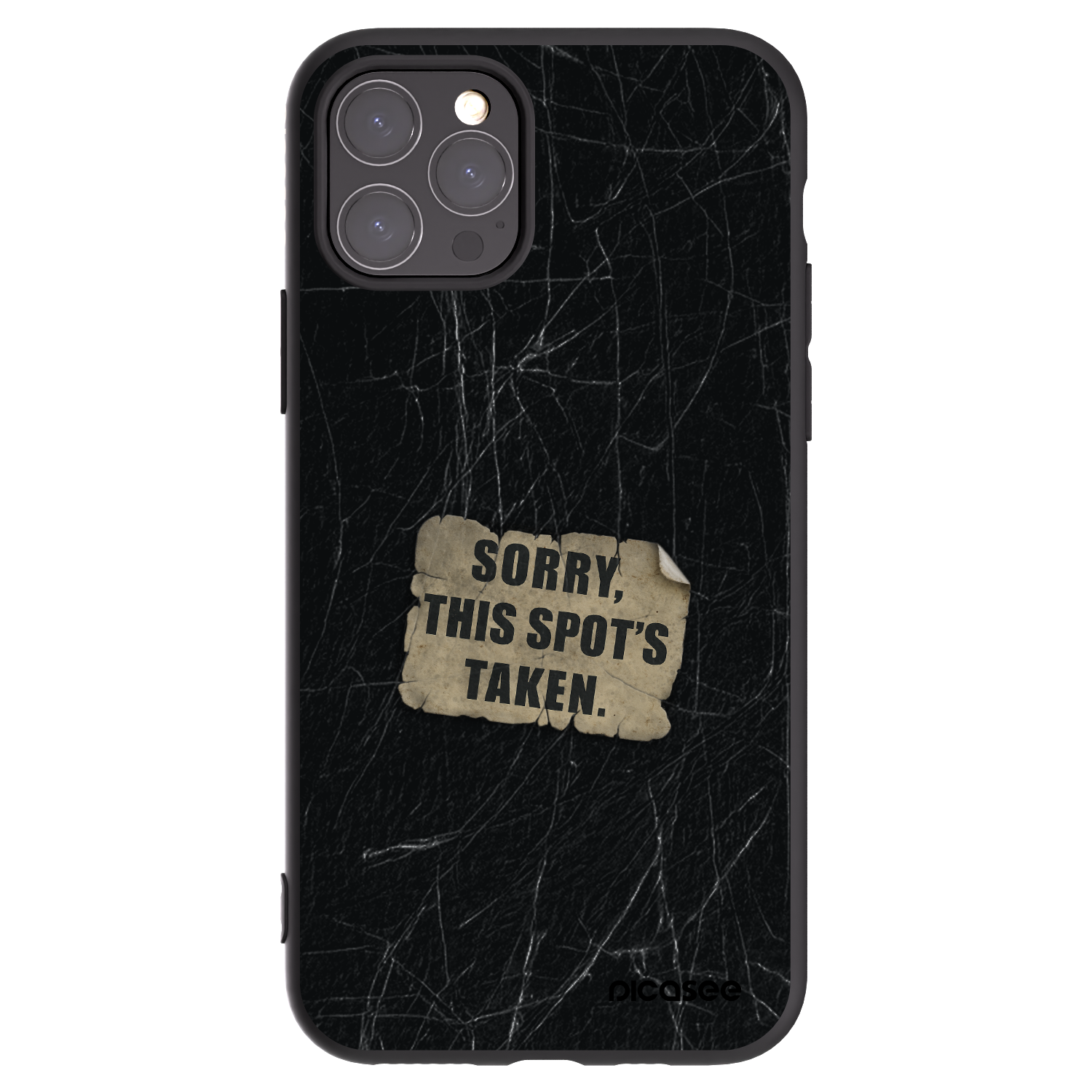 Picasee fekete szilikon tok az alábbi mobiltelefonokra Apple iPhone 11 Pro - SORRY