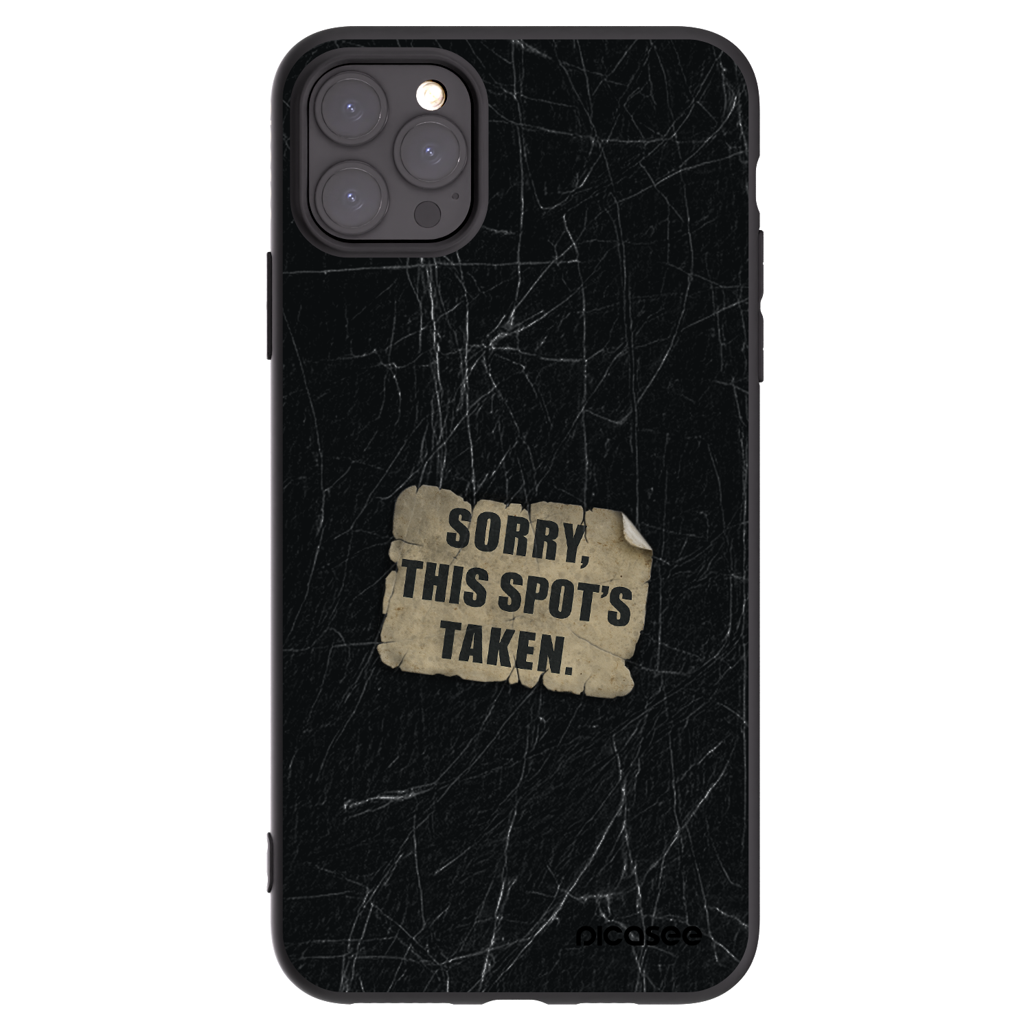 Picasee fekete szilikon tok az alábbi mobiltelefonokra Apple iPhone 11 Pro Max - SORRY