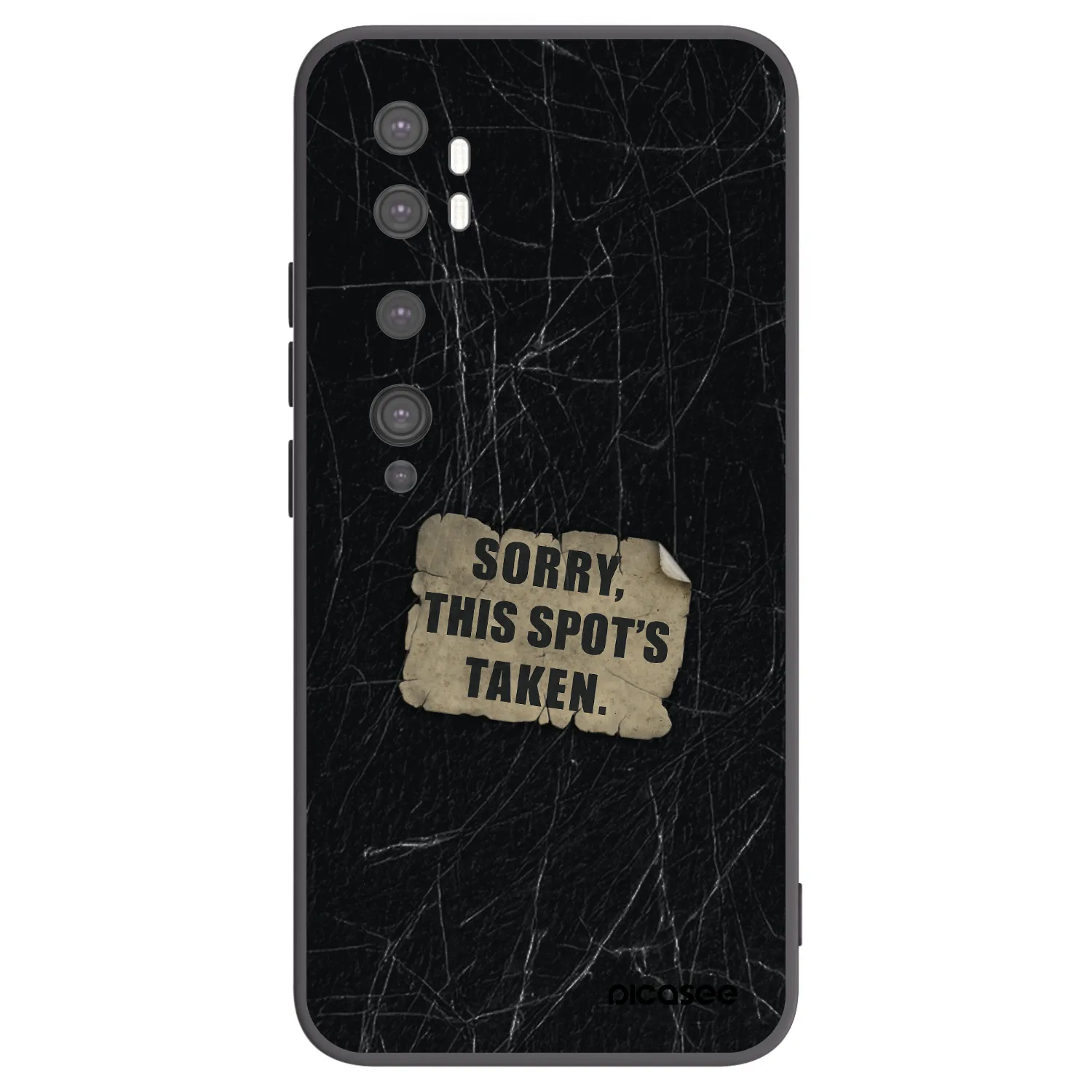 Picasee fekete szilikon tok az alábbi mobiltelefonokra Xiaomi Mi Note 10 (Pro) - SORRY