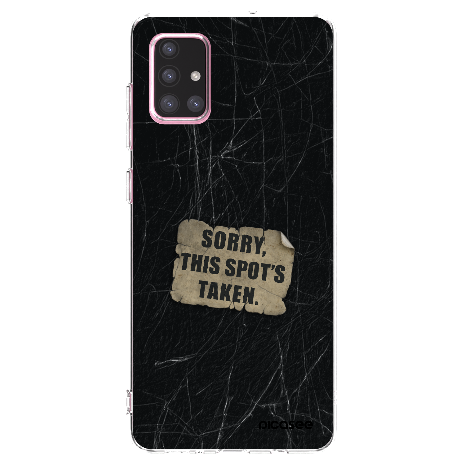Picasee átlátszó szilikon tok az alábbi mobiltelefonokra Samsung Galaxy A71 A715F - SORRY