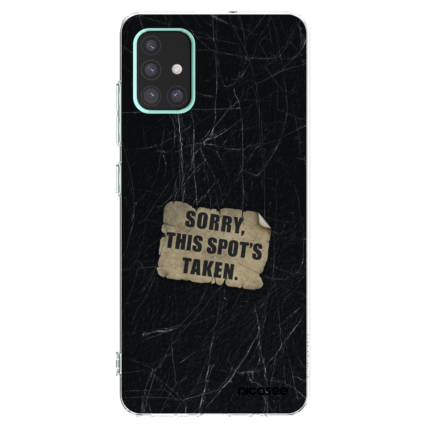 Picasee átlátszó szilikon tok az alábbi mobiltelefonokra Samsung Galaxy A51 A515F - SORRY
