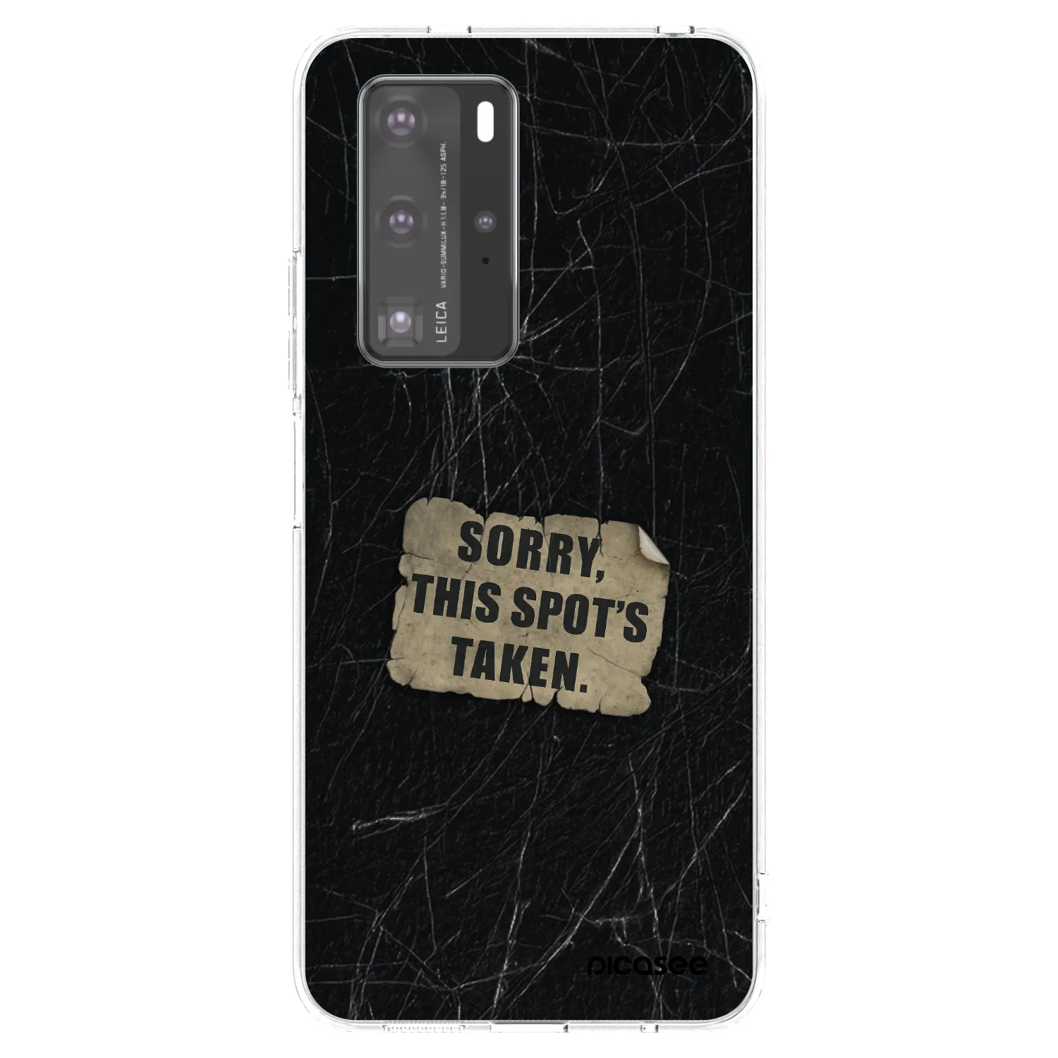 Picasee átlátszó szilikon tok az alábbi mobiltelefonokra Huawei P40 Pro - SORRY