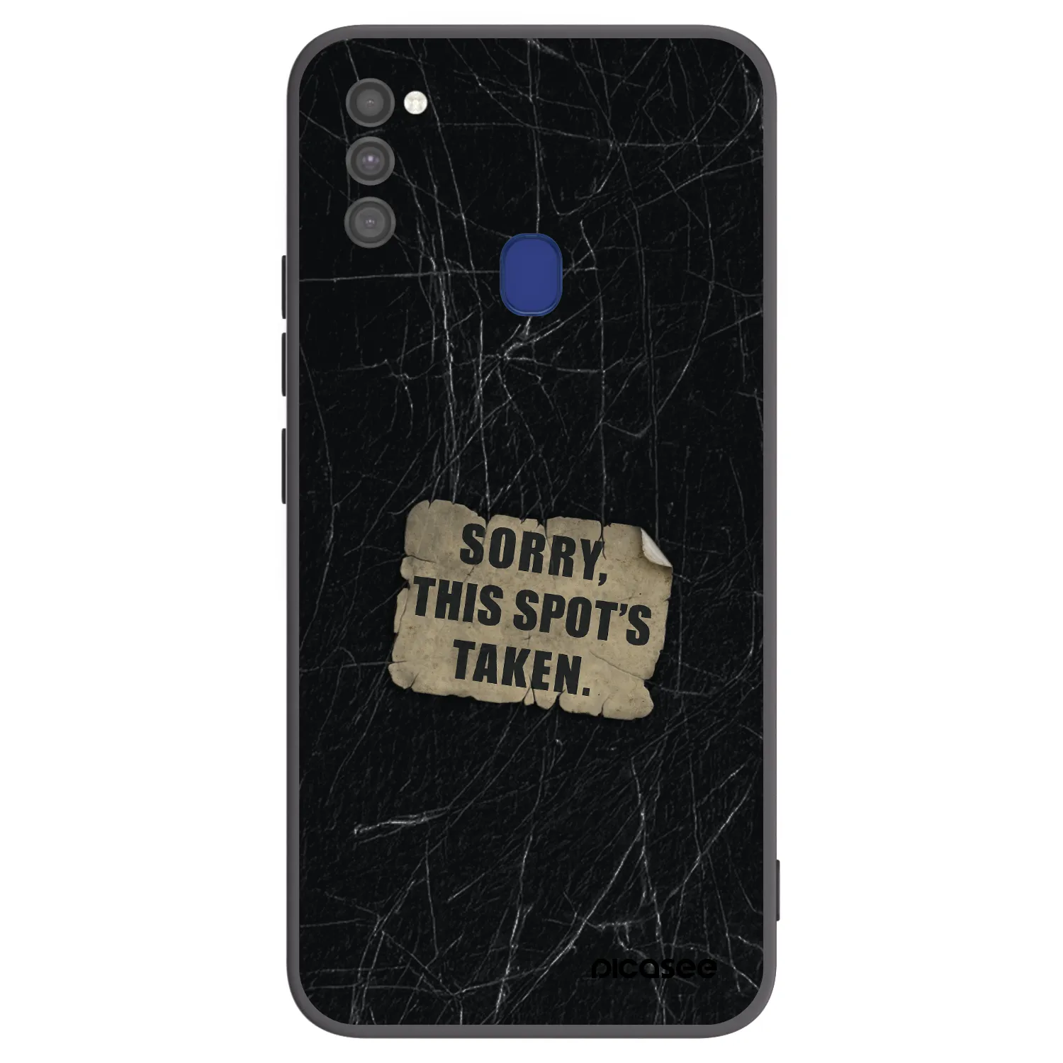 Picasee fekete szilikon tok az alábbi mobiltelefonokra Samsung Galaxy M21 M215F - SORRY