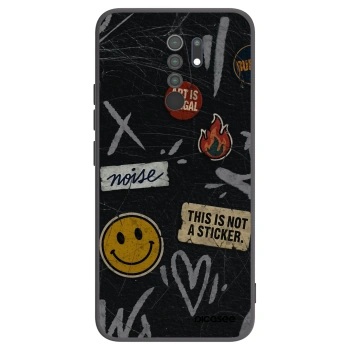 Picasee fekete szilikon tok az alábbi mobiltelefonokra Xiaomi Redmi 9 - STICKERS x TAGS