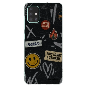 Picasee átlátszó szilikon tok az alábbi mobiltelefonokra Samsung Galaxy M51 M515F - STICKERS x TAGS