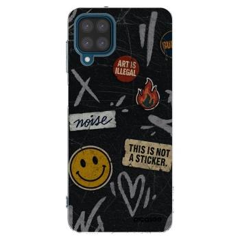 Picasee átlátszó szilikon tok az alábbi mobiltelefonokra Samsung Galaxy A12 A125F - STICKERS x TAGS