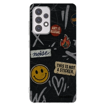 Picasee átlátszó szilikon tok az alábbi mobiltelefonokra Samsung Galaxy A52 5G A525F - STICKERS x TAGS