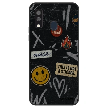 Szilikon tok erre a típusra Samsung Galaxy A40 A405F - STICKERS x TAGS