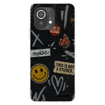Picasee átlátszó szilikon tok az alábbi mobiltelefonokra Xiaomi Mi 11 - STICKERS x TAGS