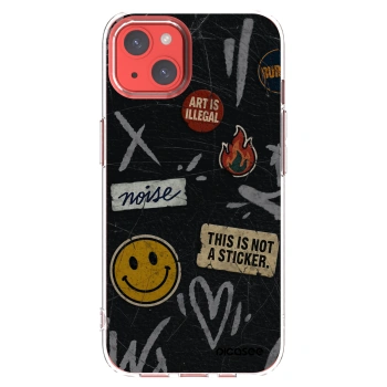 Picasee átlátszó szilikon tok az alábbi mobiltelefonokra Apple iPhone 13 - STICKERS x TAGS