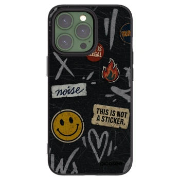 Picasee fekete szilikon tok az alábbi mobiltelefonokra Apple iPhone 13 Pro - STICKERS x TAGS