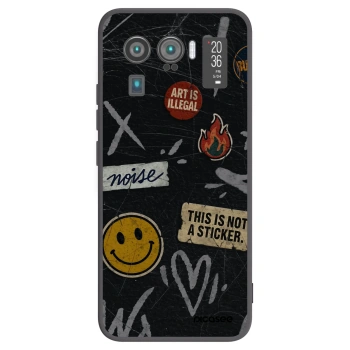 Picasee fekete szilikon tok az alábbi mobiltelefonokra Xiaomi Mi 11 Ultra - STICKERS x TAGS