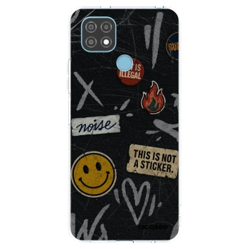 Picasee átlátszó szilikon tok az alábbi mobiltelefonokra Realme C21 - STICKERS x TAGS