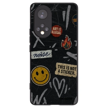 Picasee fekete szilikon tok az alábbi mobiltelefonokra Honor 50 5G - STICKERS x TAGS