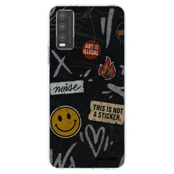 Picasee átlátszó szilikon tok az alábbi mobiltelefonokra Vivo Y20s - STICKERS x TAGS