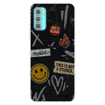 Picasee átlátszó szilikon tok az alábbi mobiltelefonokra Motorola Moto G60 - STICKERS x TAGS