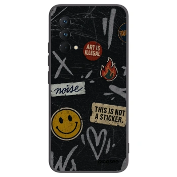 Picasee fekete szilikon tok az alábbi mobiltelefonokra Realme GT Master Edition 5G - STICKERS x TAGS