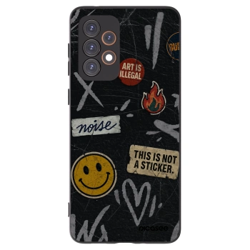 Picasee fekete szilikon tok az alábbi mobiltelefonokra Samsung Galaxy A33 5G A336 - STICKERS x TAGS