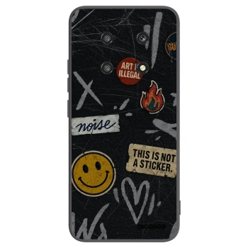 Picasee fekete szilikon tok az alábbi mobiltelefonokra Honor Magic4 Lite 5G - STICKERS x TAGS