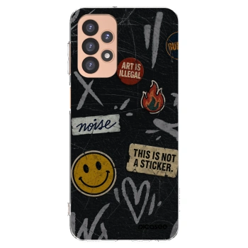 Picasee átlátszó szilikon tok az alábbi mobiltelefonokra Samsung Galaxy A23 A236B 5G - STICKERS x TAGS