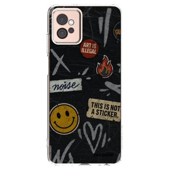 Picasee átlátszó szilikon tok az alábbi mobiltelefonokra Motorola Moto G32 - STICKERS x TAGS