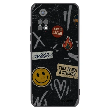 Picasee fekete szilikon tok az alábbi mobiltelefonokra Xiaomi Redmi Note 11S 5G - STICKERS x TAGS