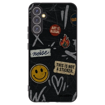 Picasee fekete szilikon tok az alábbi mobiltelefonokra Samsung Galaxy A34 5G A346B - STICKERS x TAGS