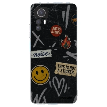 Picasee átlátszó szilikon tok az alábbi mobiltelefonokra Xiaomi Redmi Note 12S - STICKERS x TAGS