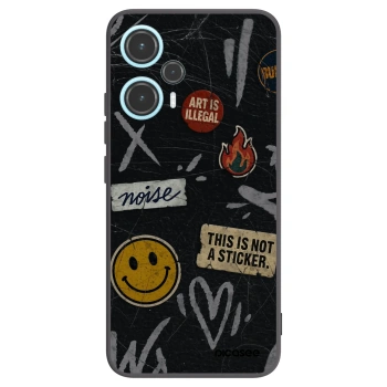 Picasee fekete szilikon tok az alábbi mobiltelefonokra Xiaomi Poco F5 - STICKERS x TAGS