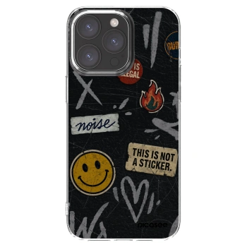 Picasee átlátszó szilikon tok az alábbi mobiltelefonokra Apple iPhone 15 Pro Max - STICKERS x TAGS