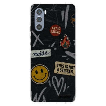 Picasee átlátszó szilikon tok az alábbi mobiltelefonokra Motorola Moto G62 - STICKERS x TAGS