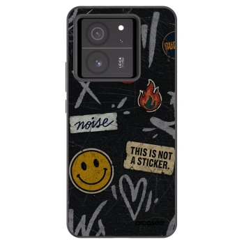 Picasee fekete szilikon tok az alábbi mobiltelefonokra Xiaomi 13T Pro - STICKERS x TAGS