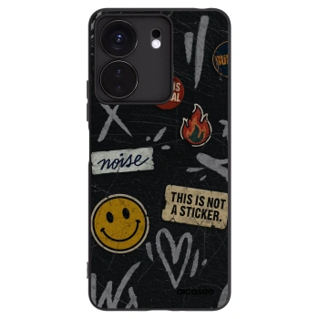 Picasee fekete szilikon tok az alábbi mobiltelefonokra Xiaomi Redmi 13C 4G - STICKERS x TAGS