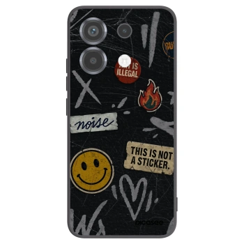 Picasee fekete szilikon tok az alábbi mobiltelefonokra Xiaomi Poco X6 - STICKERS x TAGS