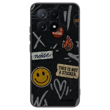 Picasee fekete szilikon tok az alábbi mobiltelefonokra Xiaomi Poco X6 Pro - STICKERS x TAGS