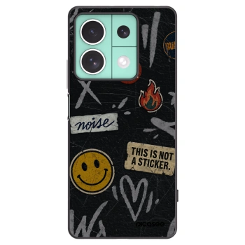 Picasee fekete szilikon tok az alábbi mobiltelefonokra Xiaomi Redmi Note 13 5G - STICKERS x TAGS