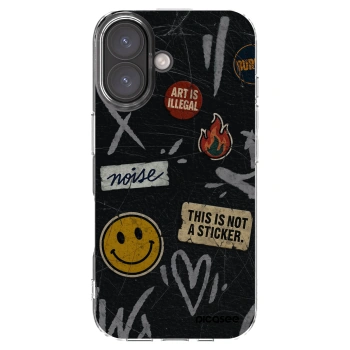 Picasee átlátszó szilikon tok az alábbi mobiltelefonokra Apple iPhone 16 - STICKERS x TAGS