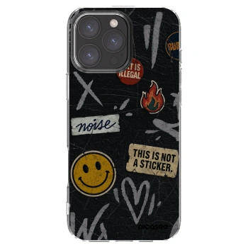 Picasee átlátszó szilikon tok az alábbi mobiltelefonokra Apple iPhone 16 Pro Max - STICKERS x TAGS