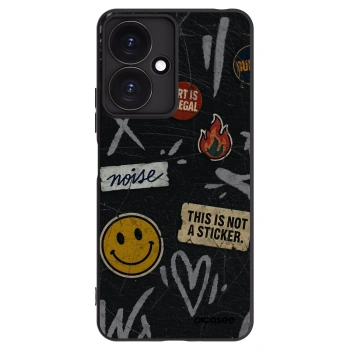 Picasee fekete szilikon tok az alábbi mobiltelefonokra Xiaomi Redmi 13C 5G - STICKERS x TAGS
