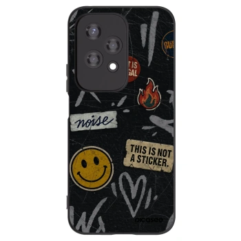 Picasee fekete szilikon tok az alábbi mobiltelefonokra Honor 200 Lite - STICKERS x TAGS