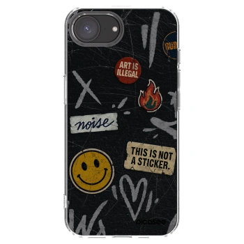 Picasee átlátszó szilikon tok az alábbi mobiltelefonokra Apple iPhone 16e - STICKERS x TAGS