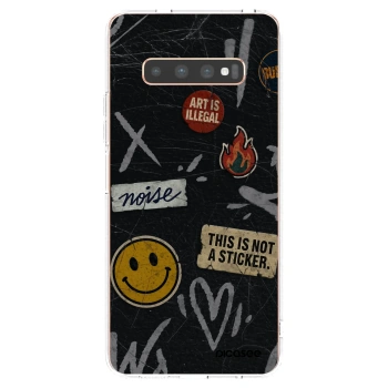 Picasee átlátszó szilikon tok az alábbi mobiltelefonokra Samsung Galaxy S10 Plus G975 - STICKERS x TAGS